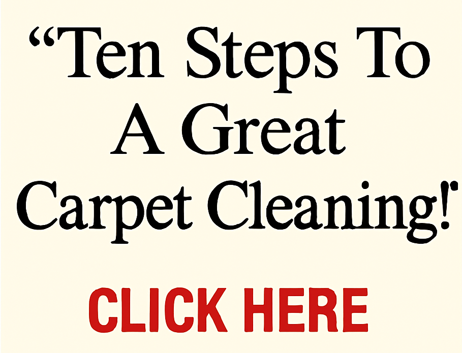 Ten steps to a great carpet cleaning